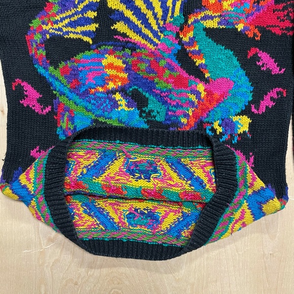 Vintage 90s Premium Hand Knitted Sweater by Studio Michelle Stuart -S - Picture 3 of 4